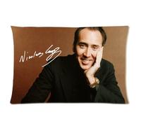 Pillow Cases TT-Shop Soft Zippered Pillowcase Cover 20*30 inch (Twin Sizes) Smile Nicolas Cage and Signature Fashion Design