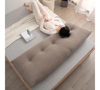 Pillow Headboard Twin XL, Triangular Headboard Pillow Twin XL for Dorm Headboards Bed, Reading Bolster Wedge Triangular Backrest, Ergonomic Bolster Cushion for Bed (Coffee,39.5 * 20 * 8in,B)