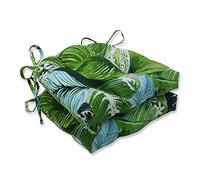 Pillow Perfect Colsen Noir Lot de 2 Coussins de Chaise réversibles pour extérieur et intérieur, 50,8 x 50,8 x 7,6 cm, Vert