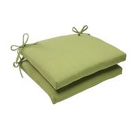 Pillow Perfect Forsyth Kiwi Lot de 2 Coussins de siège d'angle carrés pour extérieur/intérieur, Vert