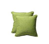 Pillow Perfect Lot de 2 oreillers carrés texturés Vert