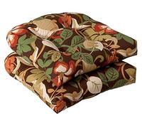 Pillow Perfect Oreiller Idéal pour intérieur/extérieur en Osier Coussins d'assise, 2-Pack