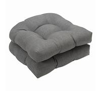 Pillow Perfect Oreiller idéal pour intérieur/extérieur en Osier Gris texturé, Lot de 2 Coussins