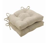 Pillow Perfect Tory Bisque Lot de 2 Grands Coussins de Chaise d'extérieur et d'intérieur, 43,2 x 44,5 x 10,2 cm, Blanc cassé