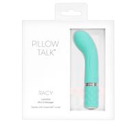 Pillow Talk Racy - vibromasseur point G rechargeable étroit - turquoise