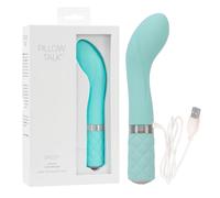 Pillow Talk Sassy - vibromasseur point G rechargeable - silicone turquoise