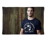 Pillowcase 123 Surful Cadeau Taie d'oreiller ~ Stephen Amell Acteur Arrow Oliver Queen ~ Image (One Side) personnalisée 76,2 x 50,8 cm Taie d'oreiller