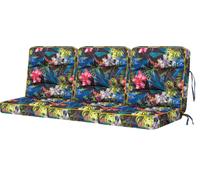 PillowPrim Coussin de banc de jardin Coussin pour une balançoire de jardin Coussin modulaire Coussin de chaise Multicolore Largeur 180 cm