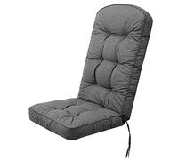 PillowPrim Coussin de meubles de jardin pour chaise ou chaise longue balcon extérieur coussin canapé couche antidérapante graphite 145x56x10cm