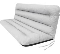 PillowPrim Coussin pour balancelle - coussin de banc de jardin - coussin de banc - coussin d'assise et coussin de dossier - largeur d'assise 150 cm gris cendre