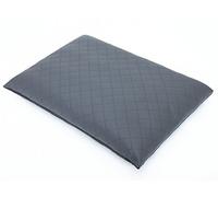 PillowPrim Coussin pour chien Elite - Matelas doux pour chien - Panier pour chien - En cuir écologique - Graphite - Taille XXL 95 x 70 cm