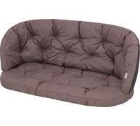 PillowPrim Coussin pour salon en rotin, groupe en rotin, coussins de banc Set de coussins de loisirs Coussins de bancs solaires, coussins de canapé 100x50x38 cm Marron