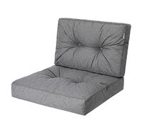 PillowPrim, Coussins pour palettes - Coussin d'assise - Pour fauteuil en rotin - Pour l'extérieur - 70 x 70 cm - Graphite