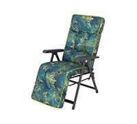 PillowPrim Ilona Coussin de Jardin, pour Chaise, Chaise Longue, Fauteuil de Jardin - Taille L, 160 x 50 cm - Prairie Verte