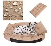 PillowPrim Lit pour chien et matelas pour chien - Canapé pour chiens de taille moyenne et grande - Facile à nettoyer - Lit confortable pour animal de compagnie - Coussin pour chien - XL 94 x 69 cm