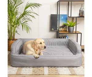 PillowPrim Lit pour chien, meuble pour animaux, lit pour chat, housse amovible, couchette, canapé pour chien