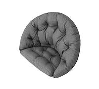 PillowPrim Luna Coussin de Jardin pour palettes, Fauteuil de Jardin, Fauteuil Cocon, balancelle ou balancoire, Chaise de Jardin, Meubles de Jardin- Taille L - Gris