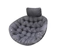 PillowPrim Moon Coussin de Jardin, Coussin Fauteuil Cocon, Coussin Fauteuil Suspendu, Coussin balancelle - Gris