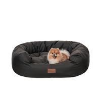 PillowPrim Panier pour chiens de petite, moyenne et grande taille, coussin pour chien, canapé pour chien, facile à nettoyer, taille L, 76 x 59 cm, noir