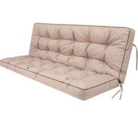 Pillowprim "Pola" coussin pour balancelle - 180x110cm - résistant aux intempéries & confortable, beige
