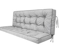 Pillowprim "Pola" coussin pour balancelle - 180x110cm - résistant aux intempéries & confortable, gris