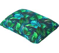 PillowPrim UN petit coussin pour le jardin 52x33 cm Coussin de banc Appuie-tête Accoudoir Imperméable Feuille bleue