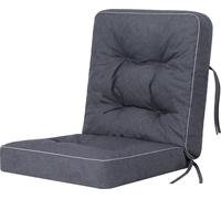 Pillowprim "VENUS" coussin de jardin - hydrofuge & résistant aux UV - 50cm - pour l'extérieur, bleu marine