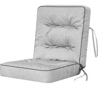Pillowprim "VENUS" coussin de jardin - hydrofuge & résistant aux UV - 50cm - pour l'extérieur, Gris