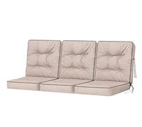 PillowPrim Vénus Coussins pour Palette, extérieur, balancelle, Banc de Jardin, avec Dossier. Imperméable et de qualité supérieure - Largeur d’Assise : 150 cm - Beige