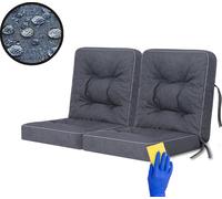 Pillowprim VENUS set de 2 coussins de jardin - 120 cm - résistant aux intempéries & aux UV - Outdoor, bleu marine
