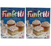 Pillsbury Happy Birthday Funfetti Premium Cake & Cupcake Mix 15.25 Oz (2 Packages)