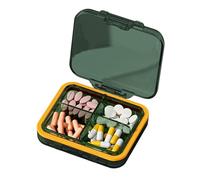 Pillulier de Voyage Compact - Boîte de Transport Sécurisée, Silicone Souple pour Capsules Huile de Poisson | Organisateur Médical Portable avec Fermoir Protecteur Idéal pour Médecins et Voyageurs