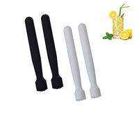 Pilon à Cocktail Mojito Cocktail Muddler Boisson Cocktail Muddler Mélangeur de Fruits Bricolage Cocktail Muddler Utilisé pour Le Bar à la Maison Le Café Le Magasin de Thé au Lait Ensemble de 4 Pièces