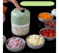 Pilon électrique à ail, broyeur alimentaire, mini-blender. Charge USB, batterie lithium 300 mAh, capacité 250 ml. Maîtrise d'une seule main, petit et léger, coupe et broyage électrique, fonctionnement