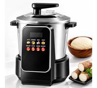 Pilon électrique à Igname,Appareil a Soupe Chauffant Mixant Capacité 6 L | Acier Inoxydable,Écran Tactile LED Et Minuterie 24H,Remplace le Pilage Manuel pour Cuisine Familiale du Quotidien