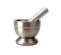 Pilon Mortier Diamètre intérieur/extérieur 8,7 cm/10 cm Mortier et pilon Bol sur pied Cuisine Pot à ail-Moulin épices Ensemble mortier