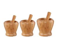 Pilon Mortier Ensemble de mortier et pilon en bois for cuisine presse-ail for chutney(S)