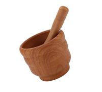 Pilon Mortier Ensemble de pilon et mortier à fond épais antidérapant for ail, noix, épices(Type B)