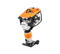 Pilonneuse Vibrante 6,5CV à 4 Ressorts Moteur à Essence 196cm³ Mobilité Facile