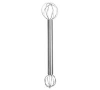 pilons à misos en Acier Inoxydable - Fouet de Cuisine à Double Tête, 20x3,5x3cm Mixeur Manuel à misos | Bâton de Mélange & Cuillère Fouet pour Cuisine Domestique, Pâtisserie, Sauces, Œufs