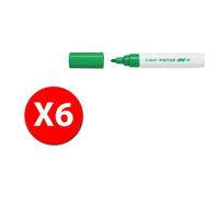 Pilot 002387 - Pilot Pintor - Marca - Vert Clair - Pointe Moyenne - Pack De 6 Pcs