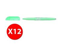 Pilot 009142 - Frixion Light Soft - Surligneur - Vert - Pointe Moyenne - Pack De 12 Pcs