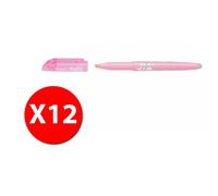 Pilot 009145 - Frixion Light Soft - Surligneur - Rose - Pointe Moyenne - Paquet De 12 Pcs
