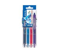 Set 4 stylos Frixion Clicker 07 Set2Go Noir Bleu Rouge et Vert