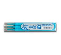 Pilot - 1 lot de 3 recharges Frixion Point Turquoise - 0,5mm