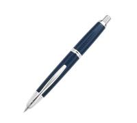 Pilot 1045003M - Stylo Plume Capless Rhodium Trim avec Mécanisme à Pression, Taille M, Bleu