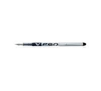 PILOT 11119 V Pen Stylo-plume pointe moyenne jetable régulateur débit encre liquide visible Noir