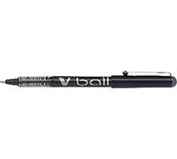 Pilot Pen Stylo roller V-Ball - Pointe 0,7 mm, encre liquide, noir, capuchon