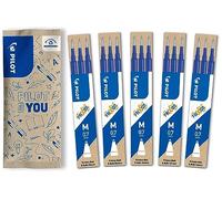 PILOT - 15 Recharges FriXion Ball - Effaçable - Bleu - Pointe Moyenne | Encre Gel Effaçable - Compatible Stylos FriXion Ball et Ball Clicker - Bleu - Pointe Moyenne (0,7mm)
