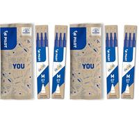 PILOT - 2 Etuis de 3 Recharges FriXion pour stylo effaçable. Compatibles FriXion Ball et FriXion Ball Clicker - Bleu - Pointe Moyenne (Lot de 2)